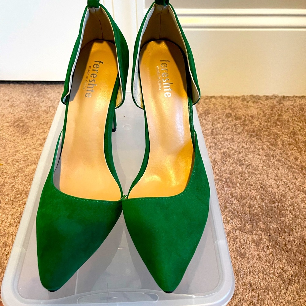 Women Green Heel
